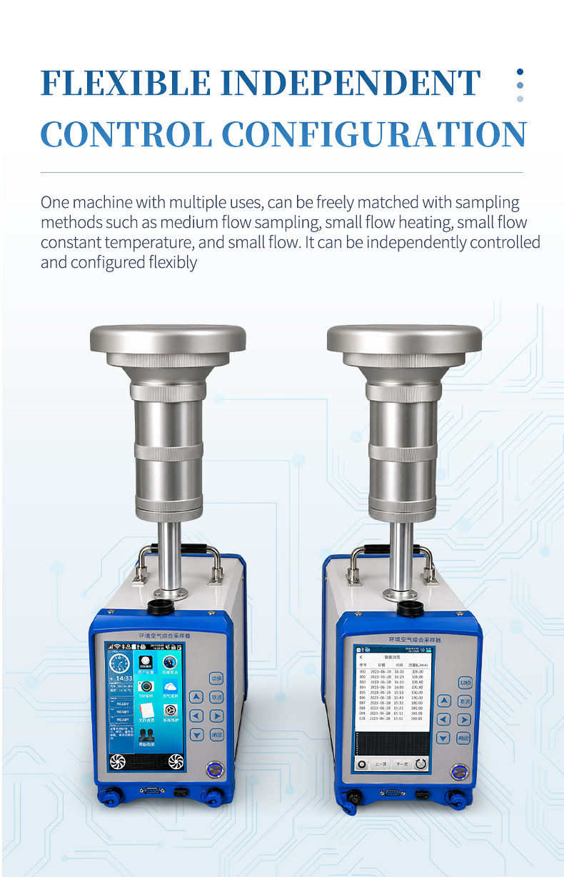 Dual channel simultaneous gaseous and particulate sampling for comprehensive workplace exposure assessment