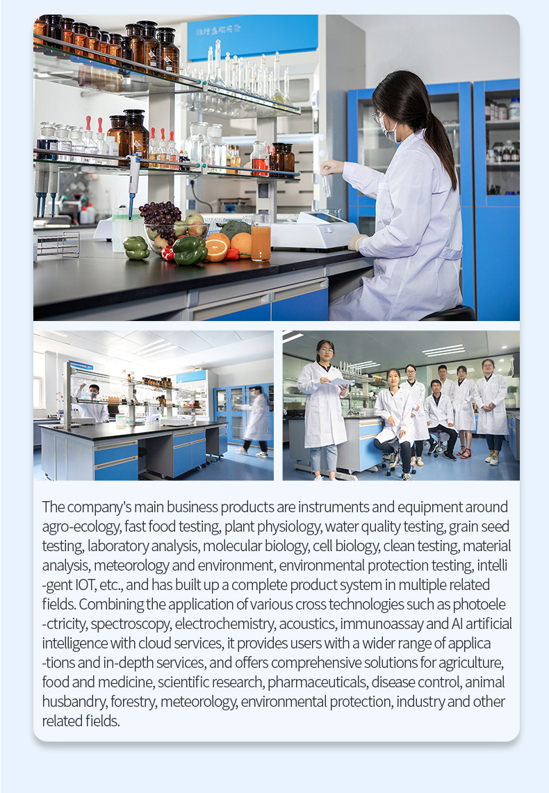 Laboratory scene with researchers conducting food moisture testing using NIR analyzer equipment