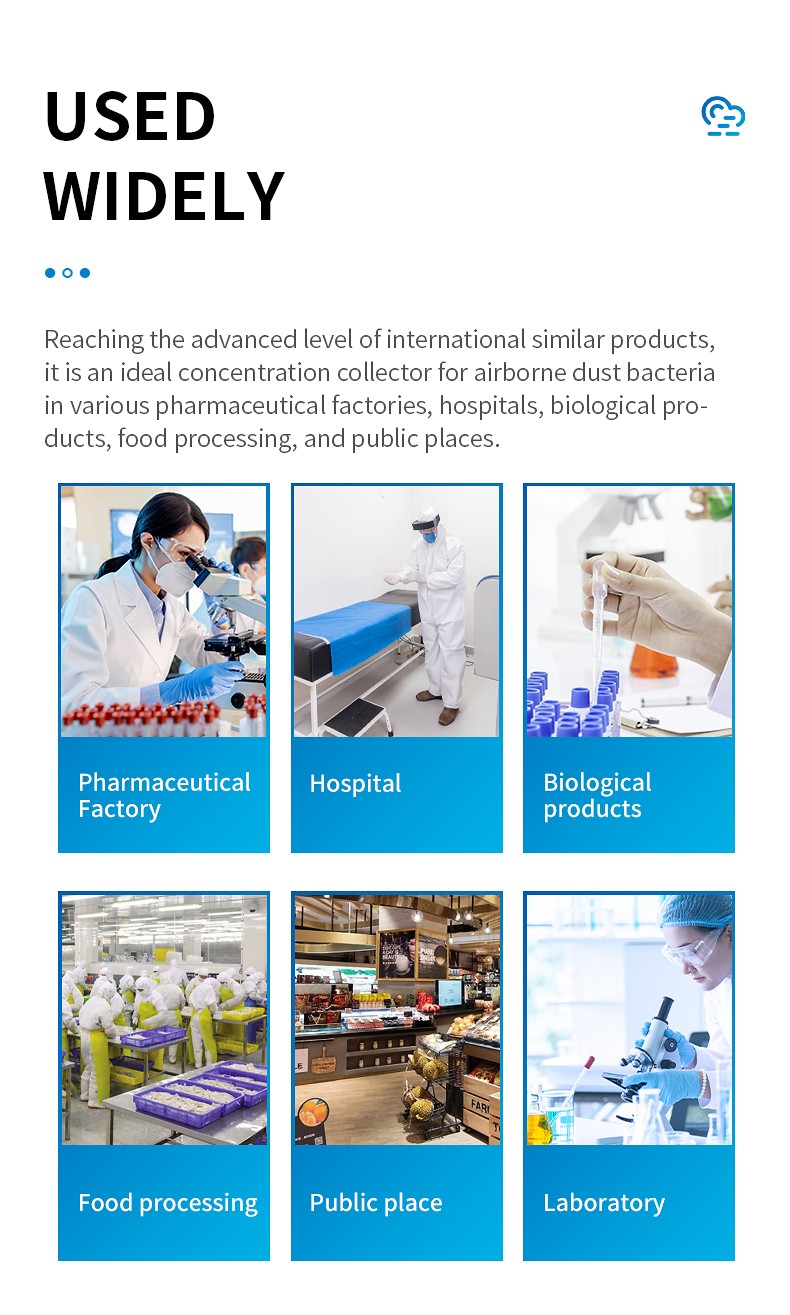 Airborne bacteria sampling in laboratories and controlled environments